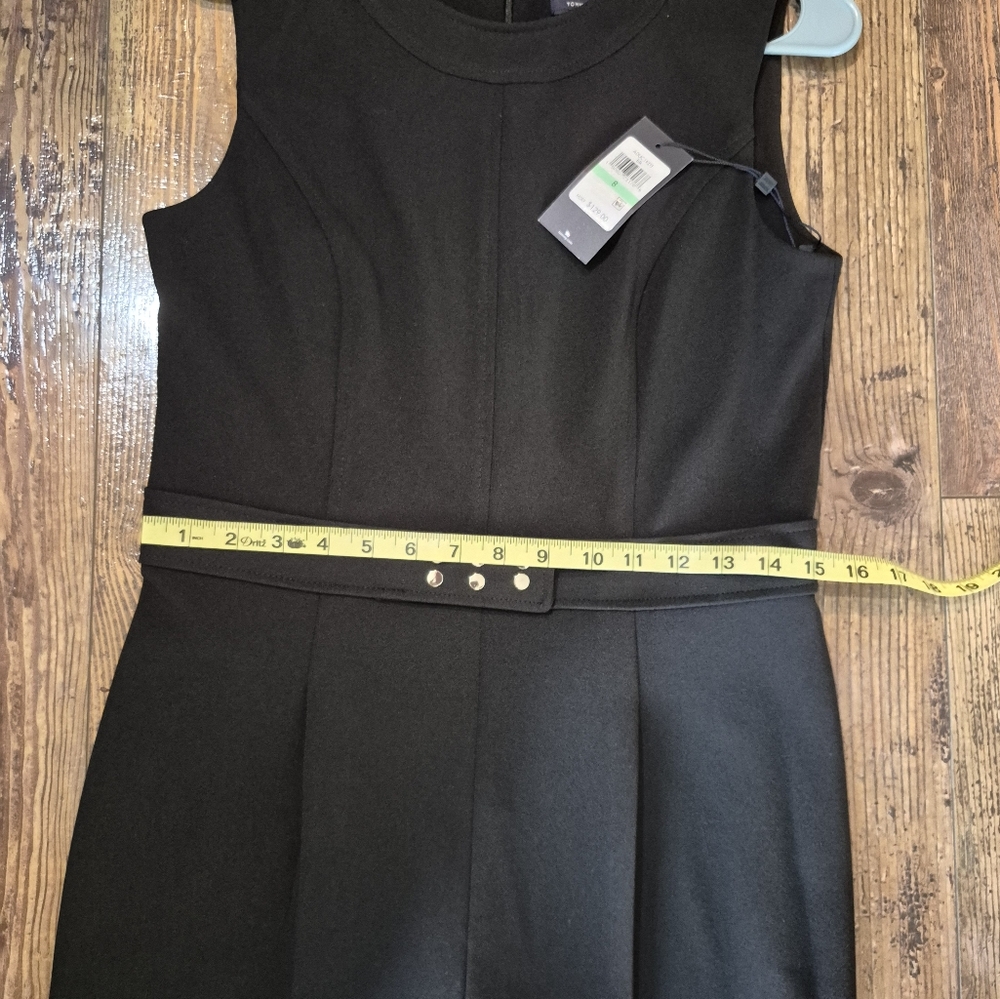 Tommy Hilfiger Black Cropped Jumpsuit Size 8 - Picture 10 of 10